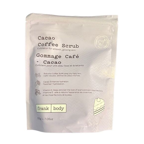 NEW Unopened Frank Body Cacao Coffee Scrub Exfoliator 200 g/7.05 oz FFF Fab Fit - Picture 1 of 3